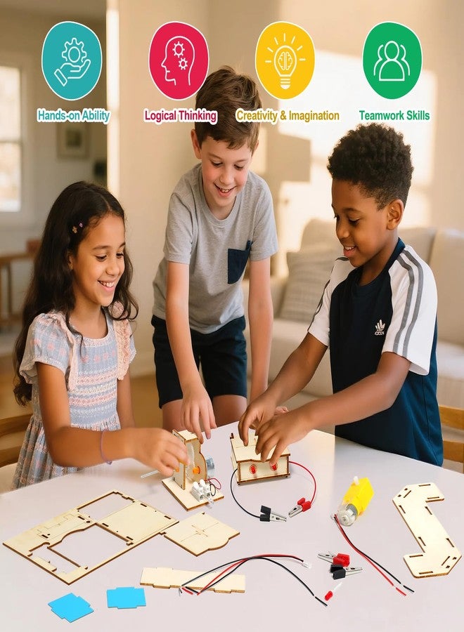 ADUSRIZ STEM Science Kits for Kids Ages 8-12, Wood Arts and Craft Kits for Boys 6-8, Wooden 3D Puzzles, STEM Toys for Boys Girls Age 8-12 5-7 8 10 12 13 14 Gift Idea. - Image 4